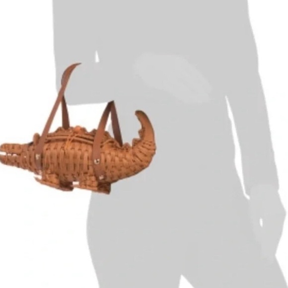 Viral Rare Tommy Bahama Crocodile clutch novelty statement bag - Picture 2 of 10